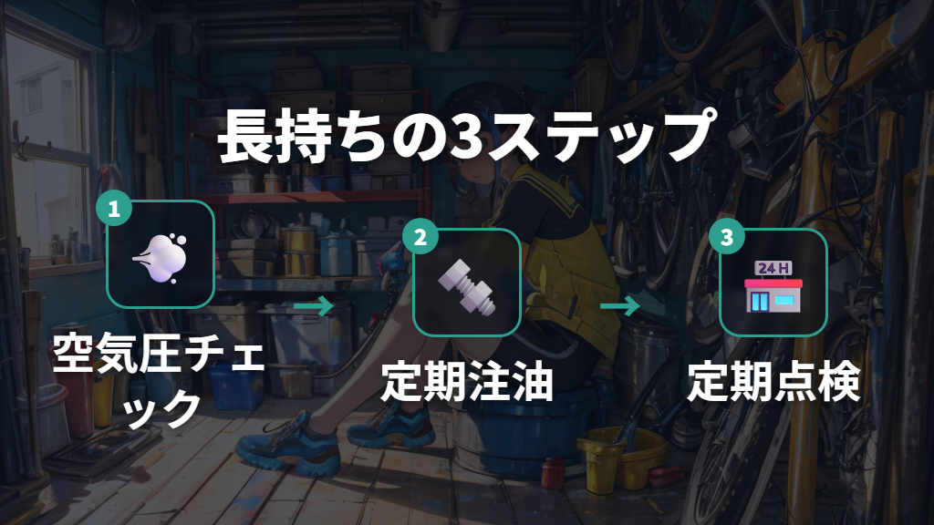 自転車を長持ちさせるメンテナンスと保管の基本