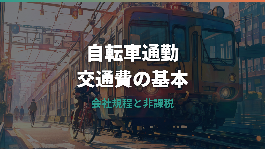 交通費は自転車通勤でも出る？会社規程・非課税限度額・労災まで解説