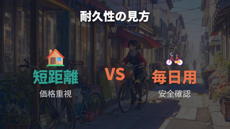 安いママチャリの耐久性は用途と整備で差が出る