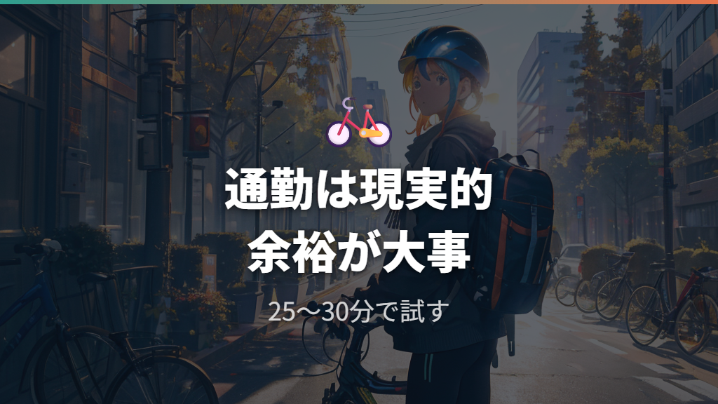 4.3km通勤はきつい距離なのか