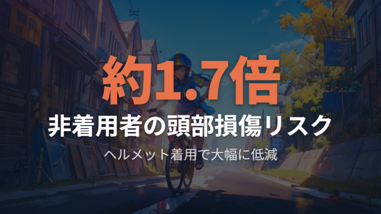 警察庁データが示すヘルメット着用の効果
