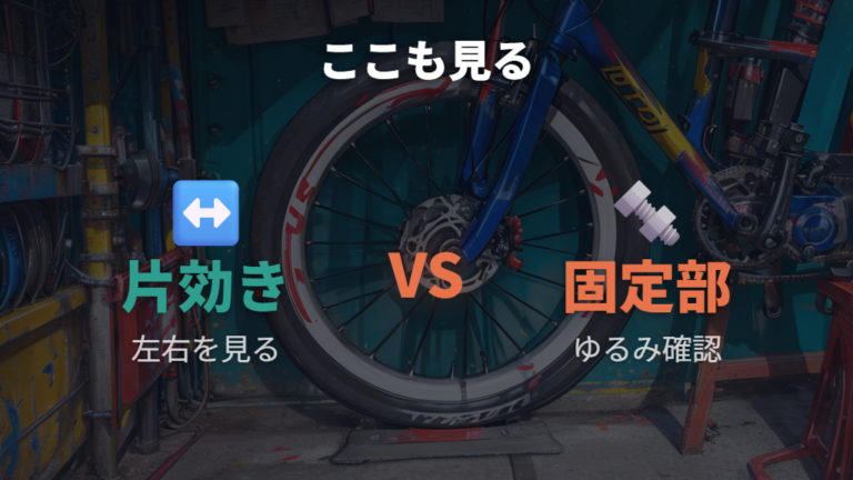 効きが悪い時に見る部品は片効きとワイヤー固定部も外せない