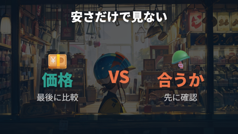 購入判断チェックリストは安さだけで決めないこと