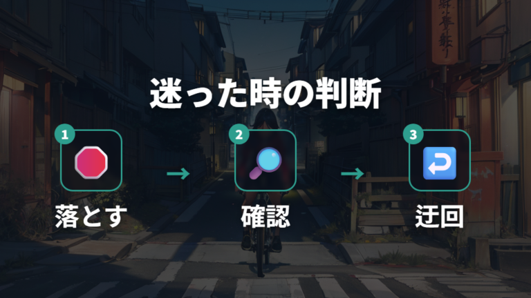 迷ったときの安全な判断方法