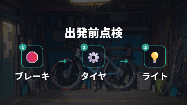 安全に続けるための点検と交通ルール