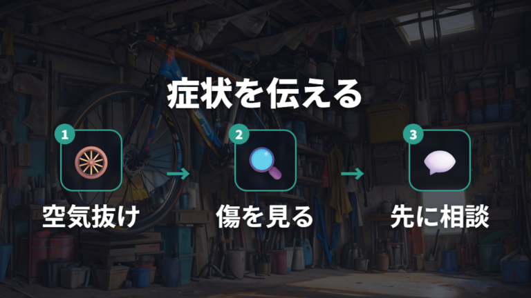 パンク修理と交換費用で迷ったら先に症状を伝える