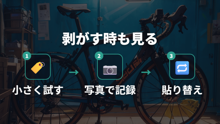 おしゃれに見せる貼り方のコツは剥がす時まで考える
