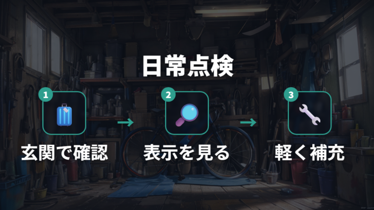日常点検で空気圧を保つ手順