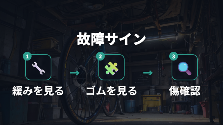 バルブまわりの故障サインは緩みとゴムを見る