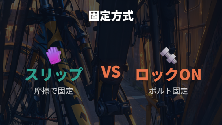ロックオン式グリップの外し方とスリップオン式との違い