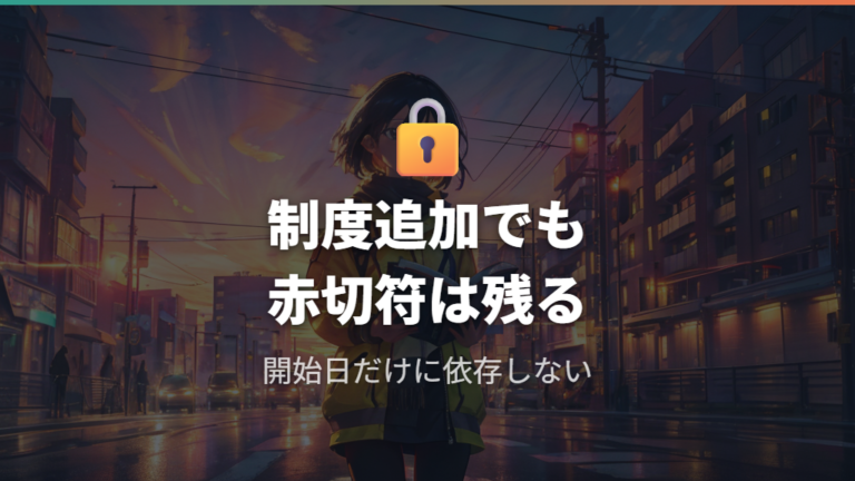 青切符導入後の赤切符の扱いは軽くなるわけではない