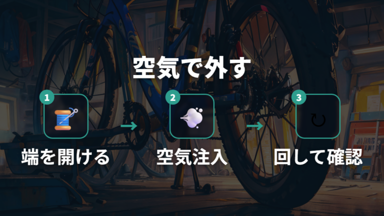 エアーで外す方法と向く条件を押さえる