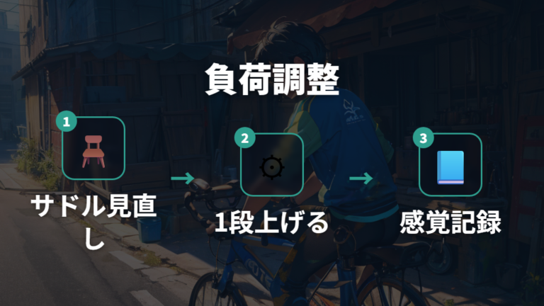 筋肉をつける乗り方のコツは負荷調整から