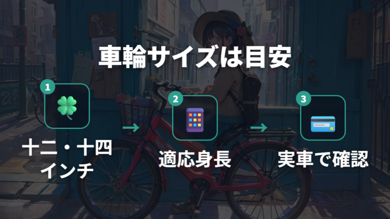12インチ・14インチは年齢の目安だけで決めない
